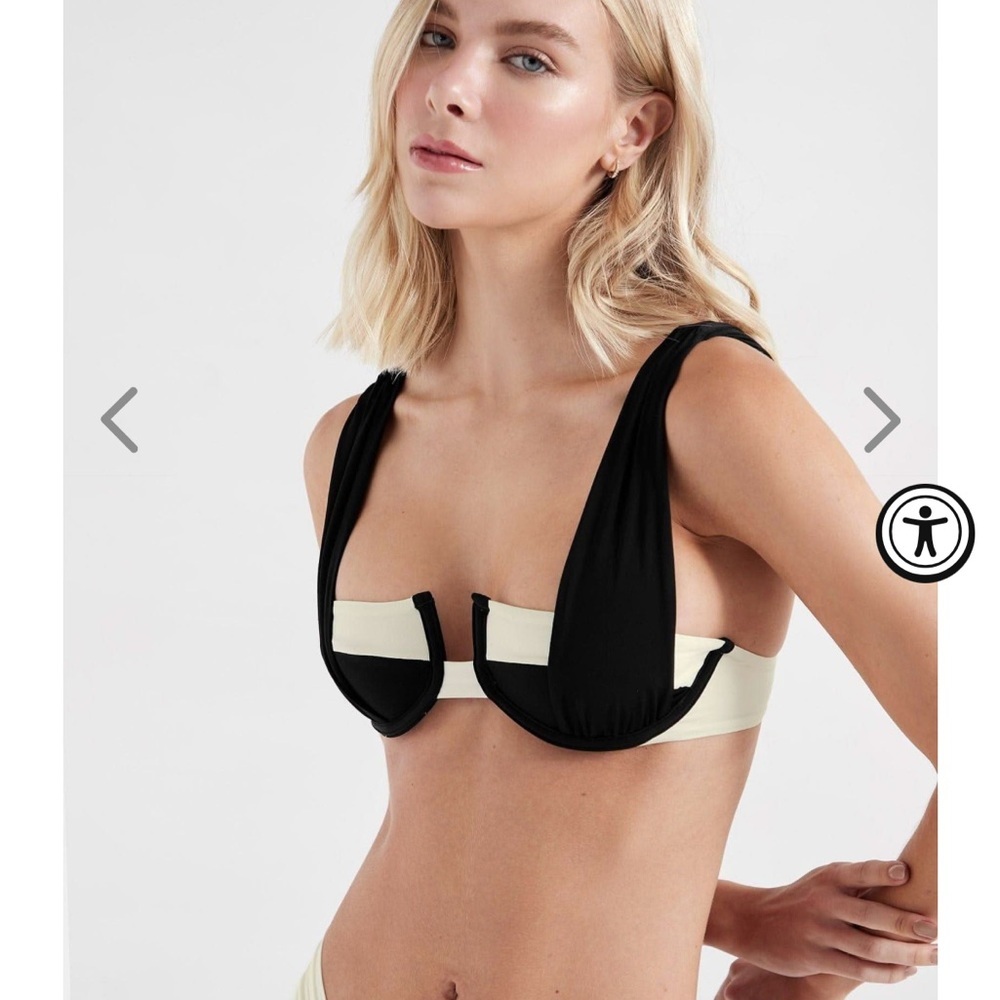 ONEONE Black and Cream Bikini Set - M / L - Picture 2 of 8